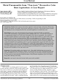 Cover page: Metal Pneumonitis from “Non-toxic” Decorative Cake Dust Aspiration: A Case Report&nbsp;