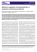 Cover page: Allosteric regulation of mammalian Na+/I− symporter activity by perchlorate