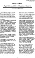 Cover page: Thyroid Nodules and Goiters: To Suppress or not suppress