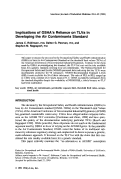 Cover page: Implications of OSHA's reliance on TLVs in developing the air contaminants standard