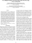 Cover page: Covert Bilingual Language Activation through Cognate Word Processing: An Eye-tracking Study