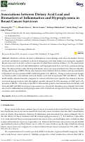 Cover page: Associations between Dietary Acid Load and Biomarkers of Inflammation and Hyperglycemia in Breast Cancer Survivors