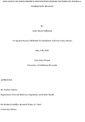 Cover page: Influence Of Food Deserts And Socioeconomic Factors On Overall Community Health