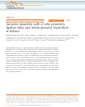 Cover page: Genome assembly with in vitro proximity ligation data and whole-genome triplication in lettuce