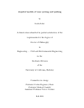 Cover page: Aspatial models of zone pricing and parking