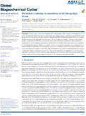 Cover page: Particulate Cadmium Accumulation in the Mesopelagic Ocean.