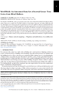 Cover page: WeAllWalk: An Annotated Data Set of Inertial Sensor Time Series from Blind Walkers