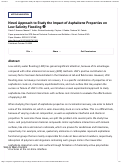 Cover page: Novel approach to study the impact of asphaltene properties on lowsalinity flooding