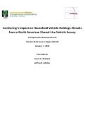 Cover page: Impact of Carsharing on Household Vehicle Holdings: Results from North American Shared-Use Vehicle Survey