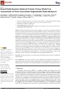 Cover page: Renal Embolization-Induced Uremic Swine Model for Assessment of Next-Generation Implantable Hemodialyzers