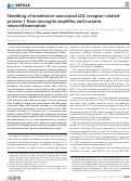 Cover page: Shedding of membrane-associated LDL receptor-related protein-1 from microglia amplifies and sustains neuroinflammation