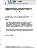 Cover page: Spatiotemporally regulated proteolysis to dissect the role of vegetative proteins during Bacillus subtilis sporulation: cell‐specific requirement of σH and σA