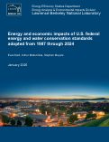 Cover page: Energy and economic impacts of U.S. federal energy and water conservation standards adopted from 1987 through 2024