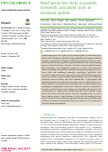 Cover page: Mixed-species bird flocks re-assemble interspecific associations across an elevational gradient.