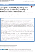 Cover page: ShockOmics: multiscale approach to the identification of molecular biomarkers in acute heart failure induced by shock