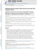 Cover page: Multi-tiered genomic analysis of head and neck cancer ties TP53 mutation to 3p loss