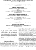 Cover page: Assessing Preservice Teachers' Conceptual Change in an Internet-Based, Case Instructional Environment