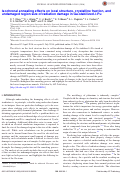 Cover page: Isochronal annealing effects on local structure, crystalline fraction, and undamaged region size of radiation damage in Ga-stabilized δ-Pu