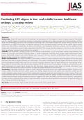 Cover page: Combating HIV stigma in low‐ and middle‐income healthcare settings: a scoping review