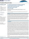 Cover page: A constitutive framework for predicting weakening and reduced buttressing of ice shelves based on observations of the progressive deterioration of the remnant Larsen B Ice Shelf