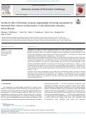 Cover page: Trends in LDL-C following coronary angiography involving assessment by fractional flow reserve in obstructive vs non-obstructive coronary artery disease