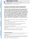 Cover page: A survey of current practices for genomic sequencing test interpretation and reporting processes in US laboratories.