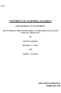 Cover page: Are Suburban Firms More Likely to Discriminate Against African-Americans?