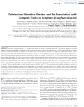 Cover page: Deleterious Mutation Burden and its Association with Complex Traits in Sorghum (Sorghum bicolor)