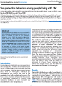 Cover page: Sun protection behaviors among people living with HIV