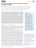 Cover page: A Pleistocene legacy structures variation in modern seagrass ecosystems