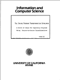 Cover page: The Irvine Program Transformation Catalogue : a stock of ideas for improving programs using source-to-source transformations