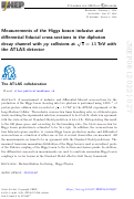 Cover page: Measurements of the Higgs boson inclusive and differential fiducial cross-sections in the diphoton decay channel with pp collisions at s = 13 TeV with the ATLAS detector