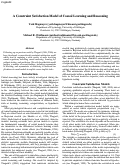 Cover page: A Constraint Satisfaction Model of Causal Learning and Reasoning