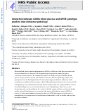 Cover page: Interaction Between Midlife Blood Glucose and APOE Genotype Predicts Later Alzheimer’s Disease Pathology