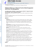 Cover page: Multilevel influences on patient engagement and chronic care management.