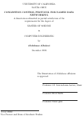 Cover page: Congestion Control Protocol for Named Data Networking