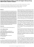 Cover page: Association Between Stress and Social Support Among Young Adult Pacific Islander Smokers.