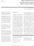 Cover page: Review: Partner Support and Physical Activity among Mexican American Women.