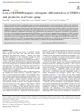 Cover page: Loss of KDM4B impairs osteogenic differentiation of OMSCs and promotes oral bone aging