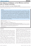 Cover page: The Influence of Relatives on the Efficiency and Error Rate of Familial Searching