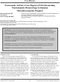 Cover page: Tranexamic Acid in a Case Report of Life-threatening Nontraumatic Hemorrhage in Immune Thrombocytopenic Purpura