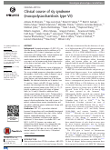 Cover page: Clinical course of sly syndrome (mucopolysaccharidosis type VII)