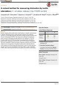 Cover page: A revised method for measuring distraction by tactile stimulation