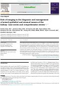 Cover page: Role of imaging in the diagnosis and management of mixed epithelial and stromal tumors of the kidney: Case series and comprehensive review.