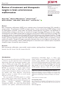 Cover page: Review of treatment and therapeutic targets in brain arteriovenous malformation.