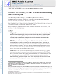 Cover page: Substance use screening and rates of treatment referral among justice-involved youth.