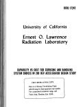 Cover page: CAPABILITY VS COST FOR SERVICING AND HANDLING SYSTEM CHOICES IN 200 BeV ACCELERATOR DESIGN STUDY