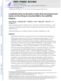 Cover page: Longitudinal atlas for normative human brain development and aging over the lifespan using quantitative susceptibility mapping