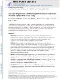 Cover page: Age-Specific Prevalence of Hoarding and Obsessive Compulsive Disorder: A Population-Based Study