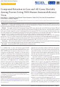 Cover page: Compound Retention in Care and All-Cause Mortality among People Living with HIV